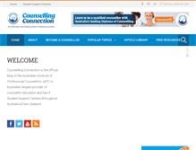 Tablet Screenshot of counsellingconnection.com